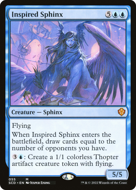 Inspired Sphinx (SCD-055) - Starter Commander Decks - Premium MTG Single from Wizards of the Coast - Just $0.08! Shop now at Game Crave Tournament Store