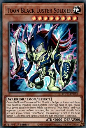 Toon Black Luster Soldier (TOCH-EN001) - Toon Chaos Unlimited - Premium Yugioh Single from Konami - Just $7.21! Shop now at Game Crave Tournament Store