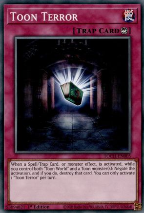 Toon Terror (TOCH-EN005) - Toon Chaos 1st Edition - Premium Yugioh Single from Konami - Just $0.26! Shop now at Game Crave Tournament Store