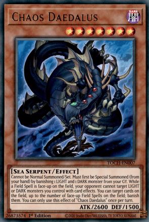 Chaos Daedalus (TOCH-EN007) - Toon Chaos Unlimited - Premium Yugioh Single from Konami - Just $0.26! Shop now at Game Crave Tournament Store