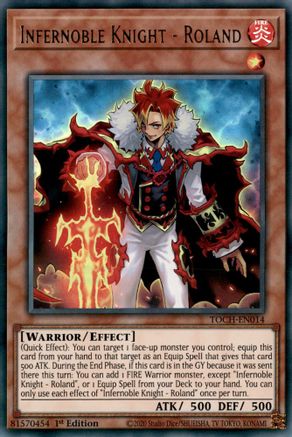Infernoble Knight - Roland (TOCH-EN014) - Toon Chaos Unlimited - Premium Yugioh Single from Konami - Just $1.64! Shop now at Game Crave Tournament Store