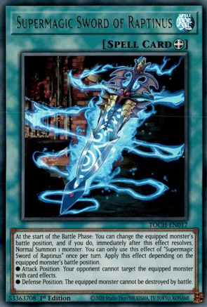 Supermagic Sword of Raptinus (TOCH-EN017) - Toon Chaos 1st Edition - Premium Yugioh Single from Konami - Just $1.13! Shop now at Game Crave Tournament Store