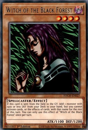 Witch of the Black Forest (TOCH-EN027) - Toon Chaos 1st Edition - Premium Yugioh Single from Konami - Just $0.08! Shop now at Game Crave Tournament Store