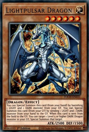 Lightpulsar Dragon (TOCH-EN031) - Toon Chaos 1st Edition - Premium Yugioh Single from Konami - Just $0.25! Shop now at Game Crave Tournament Store