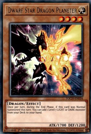 Dwarf Star Dragon Planeter (TOCH-EN034) - Toon Chaos Unlimited - Premium Yugioh Single from Konami - Just $0.25! Shop now at Game Crave Tournament Store