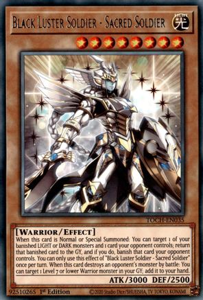 Black Luster Soldier - Sacred Soldier (TOCH-EN035) - Toon Chaos 1st Edition - Premium Yugioh Single from Konami - Just $0.25! Shop now at Game Crave Tournament Store