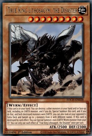 True King Lithosagym, the Disaster (TOCH-EN038) - Toon Chaos Unlimited - Premium Yugioh Single from Konami - Just $0.25! Shop now at Game Crave Tournament Store