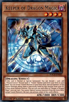 Keeper of Dragon Magic (TOCH-EN041) - Toon Chaos Unlimited - Premium Yugioh Single from Konami - Just $0.25! Shop now at Game Crave Tournament Store
