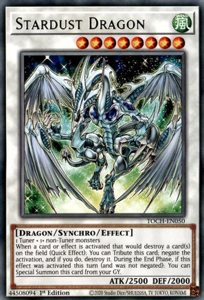 Stardust Dragon (TOCH-EN050) - Toon Chaos Unlimited - Premium Yugioh Single from Konami - Just $0.90! Shop now at Game Crave Tournament Store