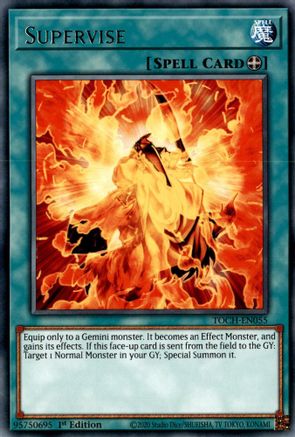 Supervise (TOCH-EN055) - Toon Chaos 1st Edition - Premium Yugioh Single from Konami - Just $0.08! Shop now at Game Crave Tournament Store