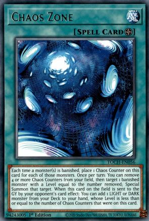 Chaos Zone (TOCH-EN056) - Toon Chaos 1st Edition - Premium Yugioh Single from Konami - Just $0.25! Shop now at Game Crave Tournament Store