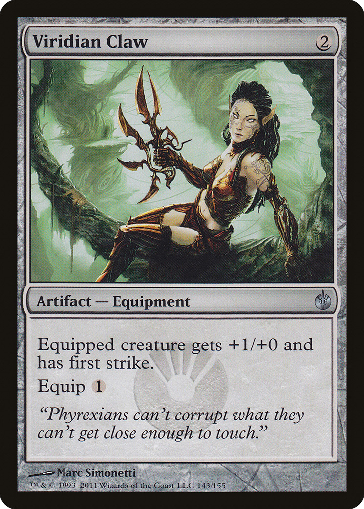 Viridian Claw (MBS-143) - Mirrodin Besieged - Premium MTG Single from Wizards of the Coast - Just $0.08! Shop now at Game Crave Tournament Store