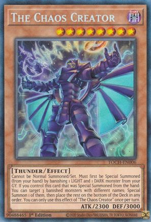 The Chaos Creator (CR) (TOCH-EN006) - Toon Chaos Unlimited - Premium Yugioh Single from Konami - Just $14.29! Shop now at Game Crave Tournament Store