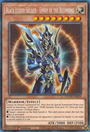 Black Luster Soldier - Envoy of the Beginning (CR) (TOCH-EN029) - Toon Chaos Unlimited - Premium Yugioh Single from Konami - Just $13.27! Shop now at Game Crave Tournament Store