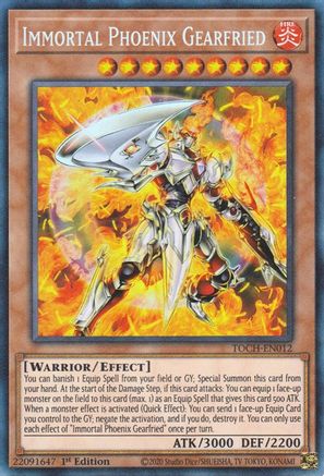 Immortal Phoenix Gearfried (CR) (TOCH-EN012) - Toon Chaos Unlimited - Premium Yugioh Single from Konami - Just $21.10! Shop now at Game Crave Tournament Store