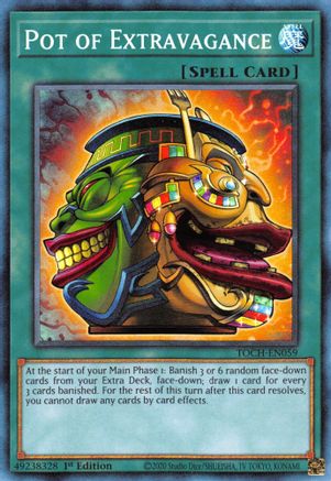 Pot of Extravagance (CR) (TOCH-EN059) - Toon Chaos Unlimited - Premium Yugioh Single from Konami - Just $2! Shop now at Game Crave Tournament Store