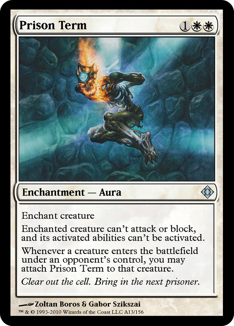 Prison Term (TD0-A13) - Magic Online Theme Decks - Premium MTG Single from Wizards of the Coast - Just $0! Shop now at Game Crave Tournament Store