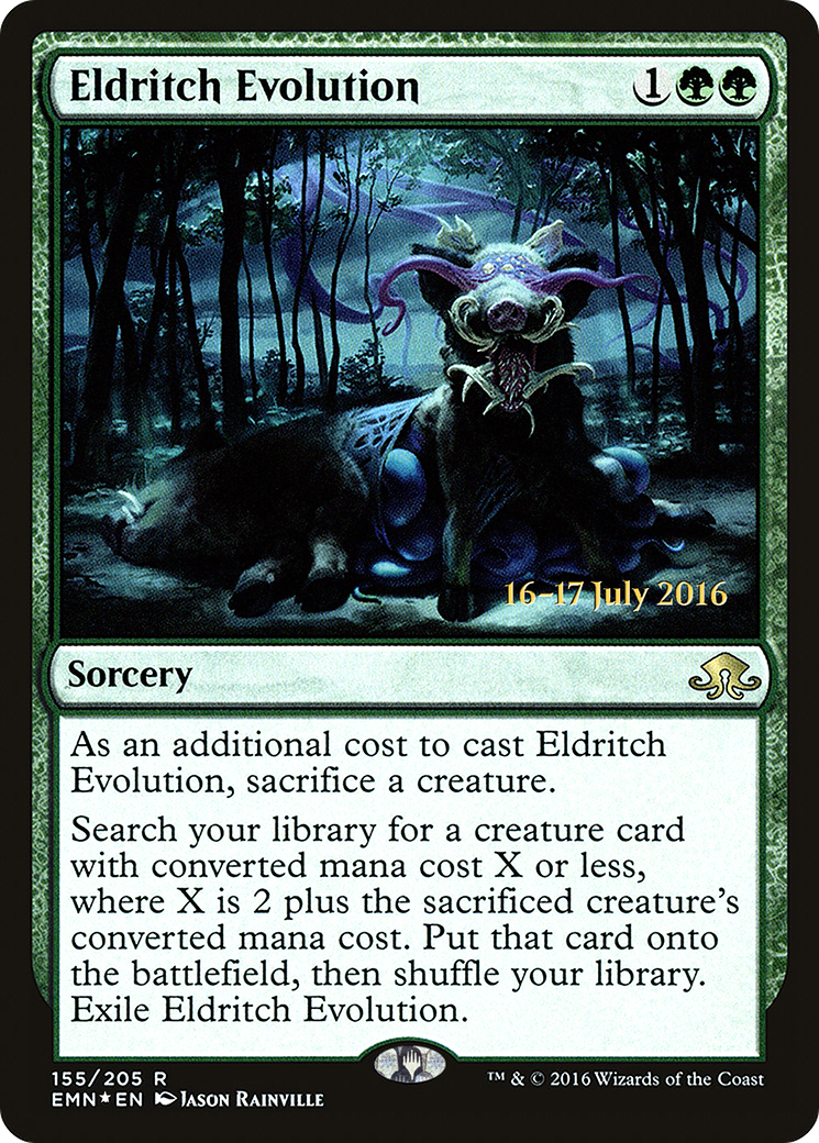 Eldritch Evolution (PEMN-155S) - Eldritch Moon Promos Foil - Premium MTG Single from Wizards of the Coast - Just $9.73! Shop now at Game Crave Tournament Store