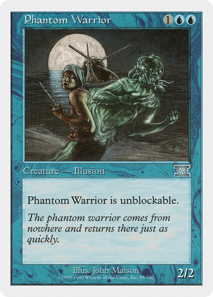 Phantom Warrior (6ED-085) - Classic Sixth Edition - Premium MTG Single from Wizards of the Coast - Just $0.25! Shop now at Game Crave Tournament Store