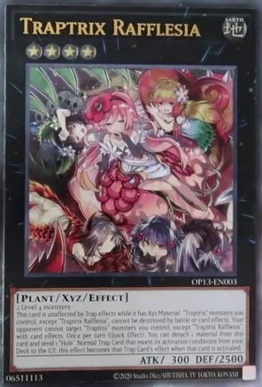 Traptrix Rafflesia (OP13-EN003) - OTS Tournament Pack 13 Unlimited - Premium Yugioh Single from Konami - Just $11.47! Shop now at Game Crave Tournament Store