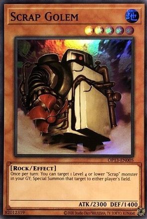Scrap Golem (OP13-EN005) - OTS Tournament Pack 13 Unlimited - Premium Yugioh Single from Konami - Just $0.26! Shop now at Game Crave Tournament Store
