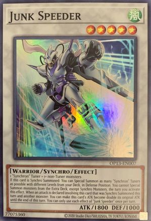 Junk Speeder (OP13-EN007) - OTS Tournament Pack 13 Unlimited - Premium Yugioh Single from Konami - Just $0.26! Shop now at Game Crave Tournament Store