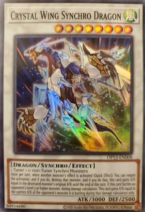 Crystal Wing Synchro Dragon (OP13-EN008) - OTS Tournament Pack 13 Unlimited - Premium Yugioh Single from Konami - Just $1.14! Shop now at Game Crave Tournament Store