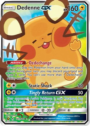 Dedenne-GX 195a/214 - Unbroken Bonds Holofoil - Premium Pokemon Single from Nintendo - Just $1.74! Shop now at Game Crave Tournament Store