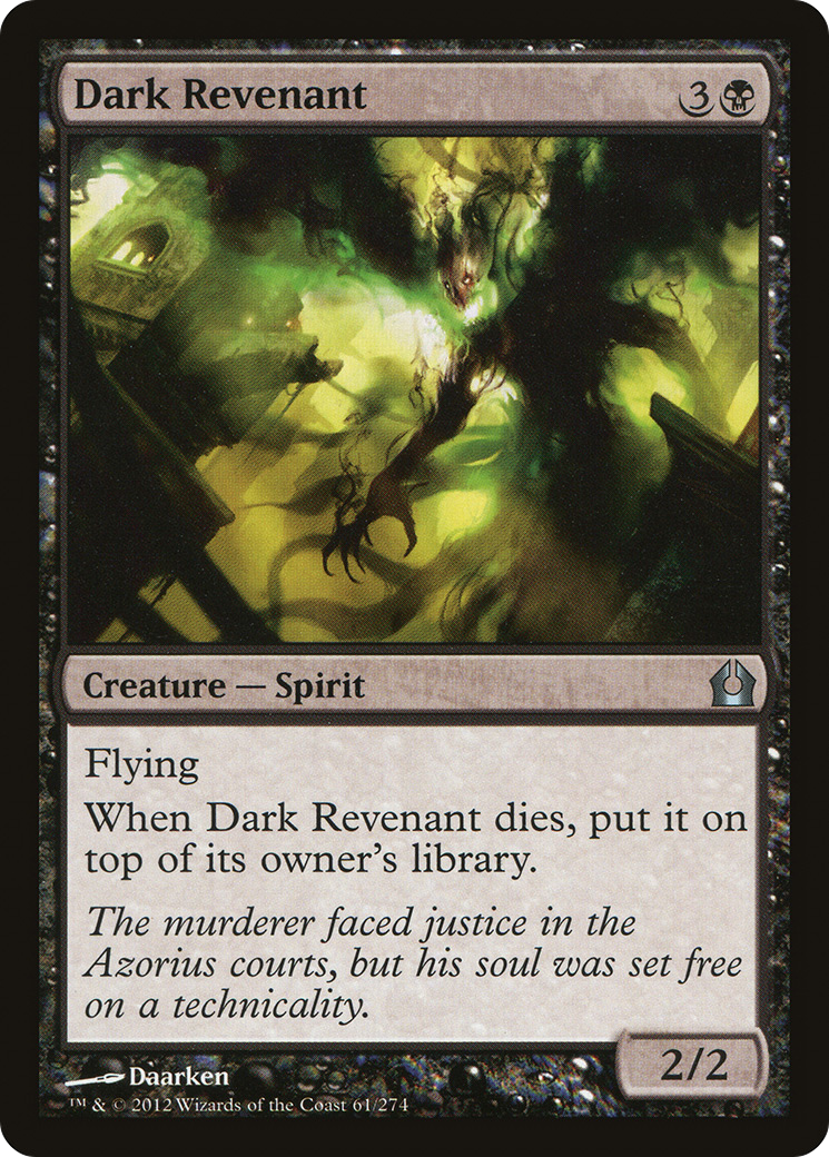 Dark Revenant (RTR-061) - Return to Ravnica Foil - Premium MTG Single from Wizards of the Coast - Just $0.08! Shop now at Game Crave Tournament Store