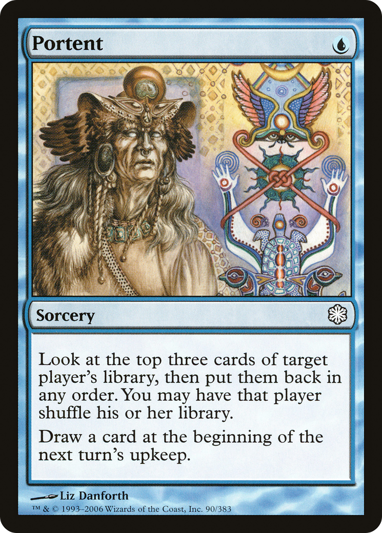 Portent (CST-090) - Coldsnap Theme Decks - Premium MTG Single from Wizards of the Coast - Just $0.10! Shop now at Game Crave Tournament Store