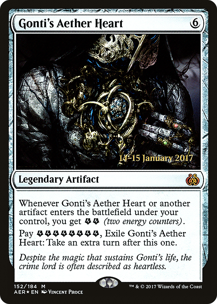 Gonti's Aether Heart (PAER-152S) - Aether Revolt Promos Foil - Premium MTG Single from Wizards of the Coast - Just $2.67! Shop now at Game Crave Tournament Store
