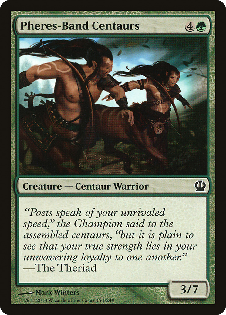 Pheres-Band Centaurs (THS-171) - Theros Foil - Premium MTG Single from Wizards of the Coast - Just $0.08! Shop now at Game Crave Tournament Store