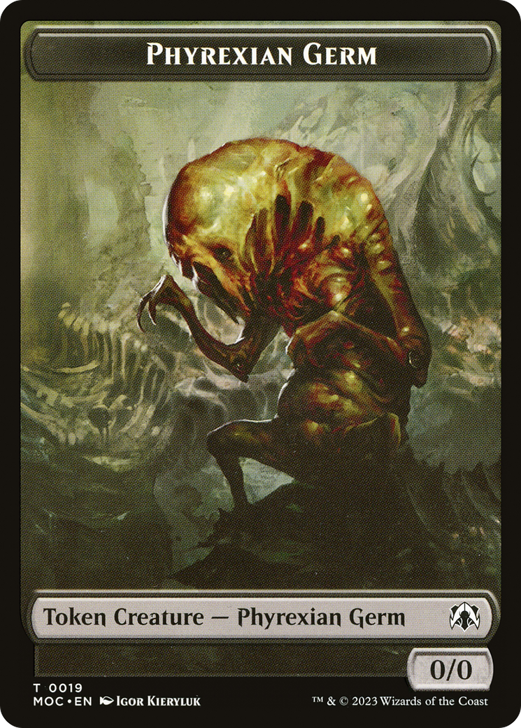 Phyrexian Germ (TMOC-019) - March of the Machine Commander Tokens - Premium MTG Single from Wizards of the Coast - Just $0! Shop now at Game Crave Tournament Store