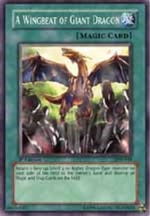 A Wingbeat of Giant Dragon (LOD-044) - Legacy of Darkness Unlimited - Premium Yugioh Single from Konami - Just $0.25! Shop now at Game Crave Tournament Store