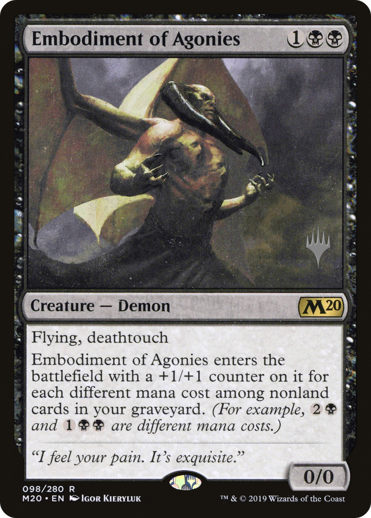 Embodiment of Agonies (PM20-98P) - Core Set 2020 Promos Foil - Premium MTG Single from Wizards of the Coast - Just $0.17! Shop now at Game Crave Tournament Store