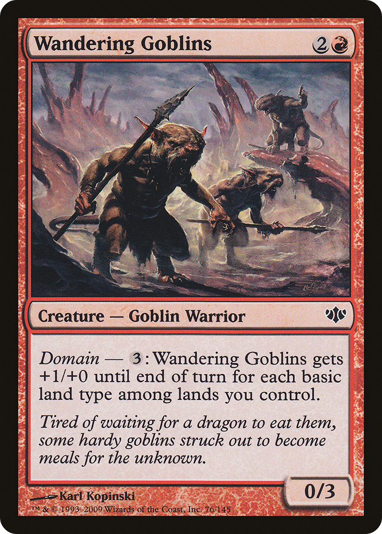 Wandering Goblins (CON-076) - Conflux Foil - Premium MTG Single from Wizards of the Coast - Just $0.09! Shop now at Game Crave Tournament Store
