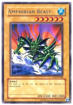 Amphibian Beast (LON-008) - Labyrinth of Nightmare Unlimited - Premium Yugioh Single from Konami - Just $0.46! Shop now at Game Crave Tournament Store