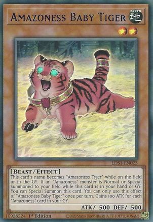Amazoness Baby Tiger (Blue) (LDS1-EN023) - Legendary Duelists: Season 1 1st Edition - Premium Yugioh Single from Konami - Just $0.36! Shop now at Game Crave Tournament Store