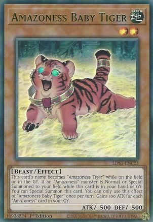 Amazoness Baby Tiger (Green) (LDS1-EN023) - Legendary Duelists: Season 1 1st Edition - Premium Yugioh Single from Konami - Just $0.26! Shop now at Game Crave Tournament Store