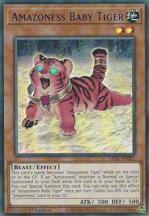 Amazoness Baby Tiger (Purple) (LDS1-EN023) - Legendary Duelists: Season 1 1st Edition - Premium Yugioh Single from Konami - Just $0.26! Shop now at Game Crave Tournament Store