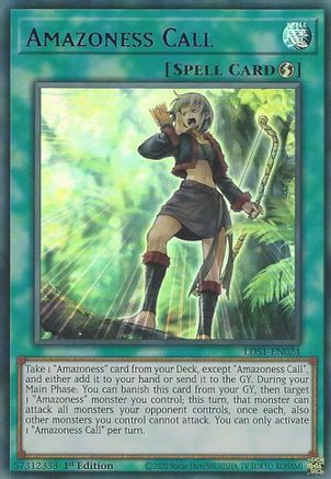 Amazoness Call (Blue) (LDS1-EN024) - Legendary Duelists: Season 1 1st Edition - Premium Yugioh Single from Konami - Just $0.08! Shop now at Game Crave Tournament Store