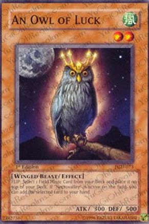 An Owl of Luck (PGD-073) - Pharaonic Guardian Unlimited - Premium Yugioh Single from Konami - Just $0.49! Shop now at Game Crave Tournament Store