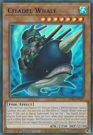 Citadel Whale (Blue) (LDS1-EN027) - Legendary Duelists: Season 1 1st Edition - Premium Yugioh Single from Konami - Just $0.25! Shop now at Game Crave Tournament Store