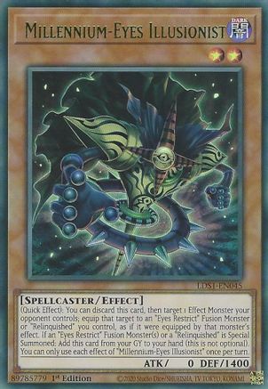 Millennium-Eyes Illusionist (Green) (LDS1-EN045) - Legendary Duelists: Season 1 1st Edition - Premium Yugioh Single from Konami - Just $1.30! Shop now at Game Crave Tournament Store