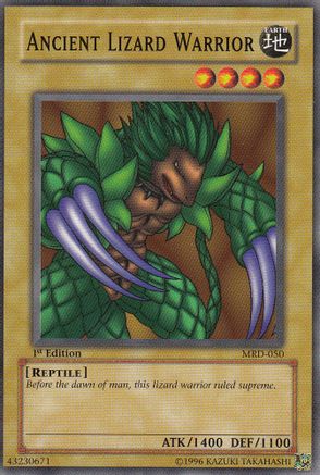 Ancient Lizard Warrior (MRD-050) - Metal Raiders 1st Edition - Premium Yugioh Single from Konami - Just $0.65! Shop now at Game Crave Tournament Store