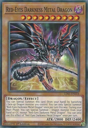 Red-Eyes Darkness Metal Dragon (LDS1-EN004) - Legendary Duelists: Season 1 1st Edition - Premium Yugioh Single from Konami - Just $0.81! Shop now at Game Crave Tournament Store