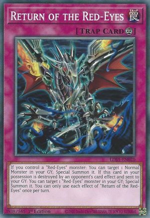Return of the Red-Eyes (LDS1-EN020) - Legendary Duelists: Season 1 1st Edition - Premium Yugioh Single from Konami - Just $0.25! Shop now at Game Crave Tournament Store