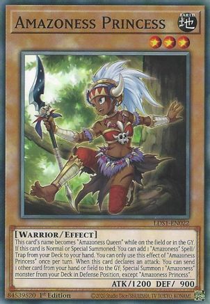 Amazoness Princess (LDS1-EN022) - Legendary Duelists: Season 1 1st Edition - Premium Yugioh Single from Konami - Just $1.62! Shop now at Game Crave Tournament Store