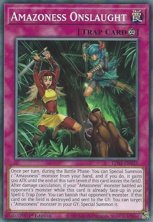 Amazoness Onslaught (LDS1-EN025) - Legendary Duelists: Season 1 1st Edition - Premium Yugioh Single from Konami - Just $1.16! Shop now at Game Crave Tournament Store