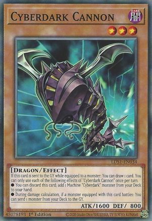 Cyberdark Cannon (LDS1-EN034) - Legendary Duelists: Season 1 1st Edition - Premium Yugioh Single from Konami - Just $0.25! Shop now at Game Crave Tournament Store